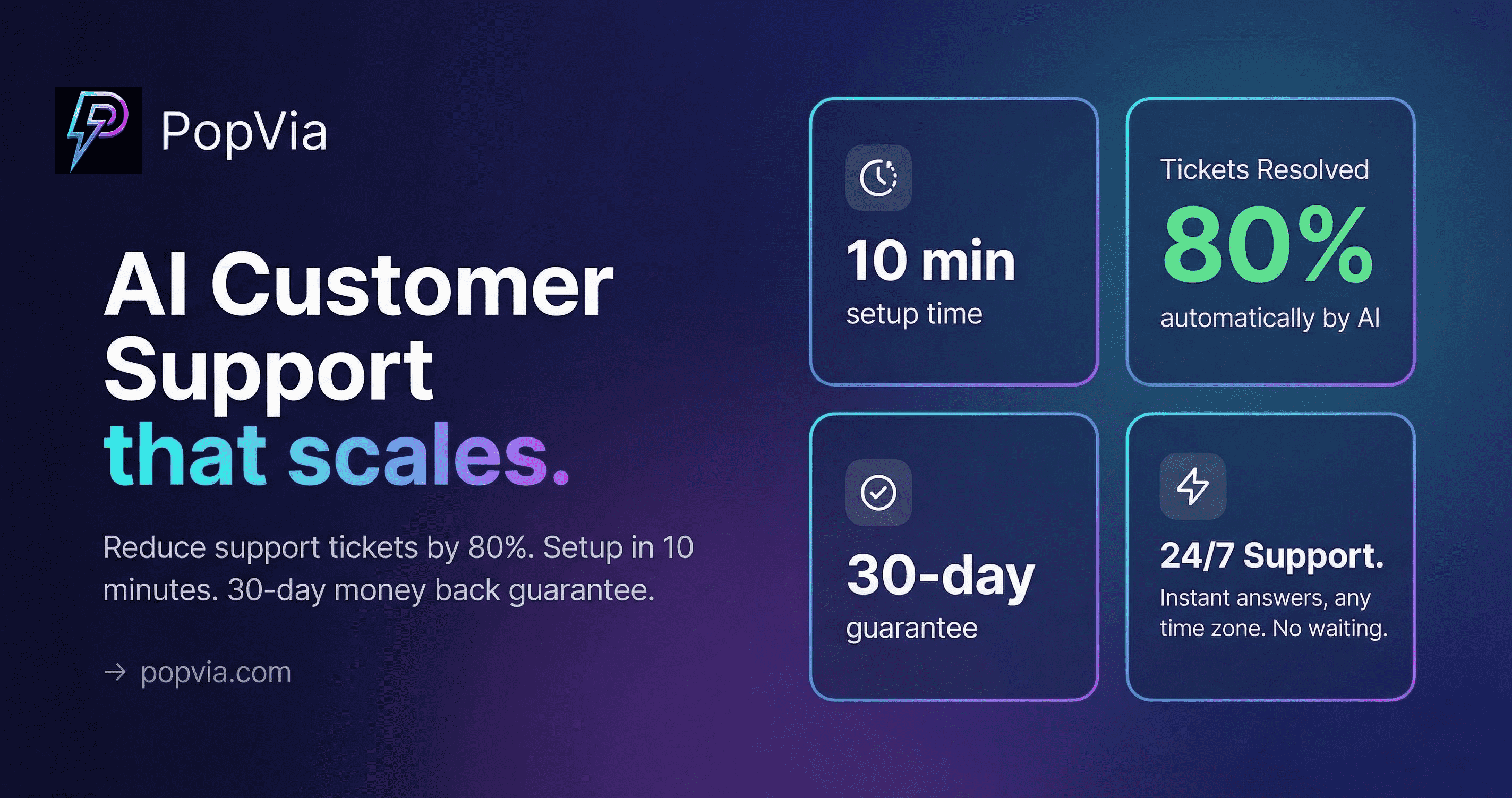 PopVia product screenshot
