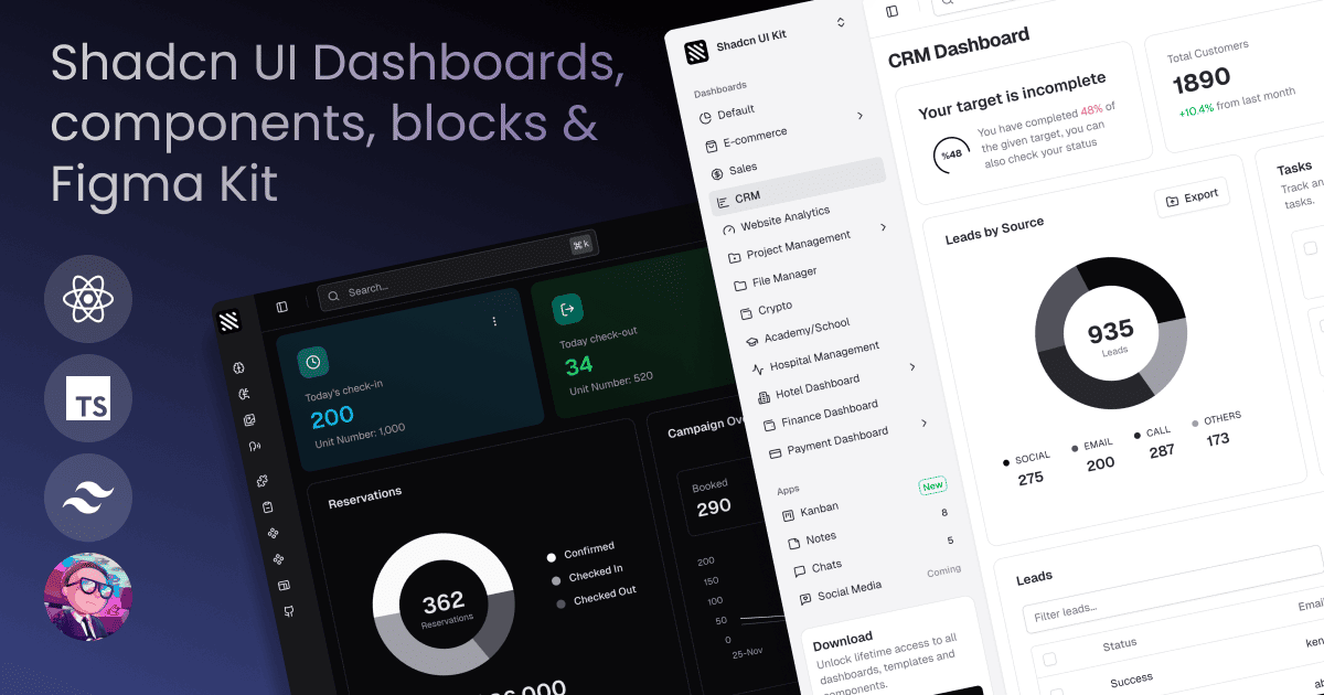 Shadcn UI Kit product screenshot