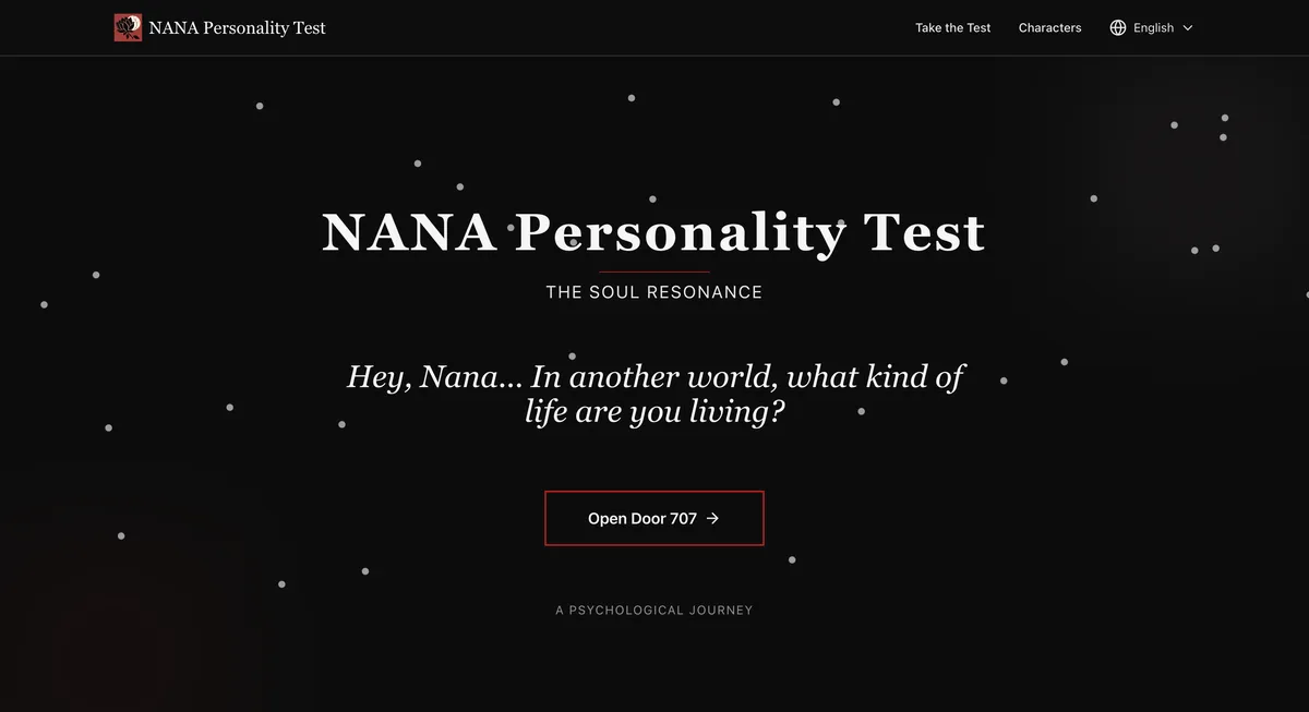 NANA Personality Test product screenshot