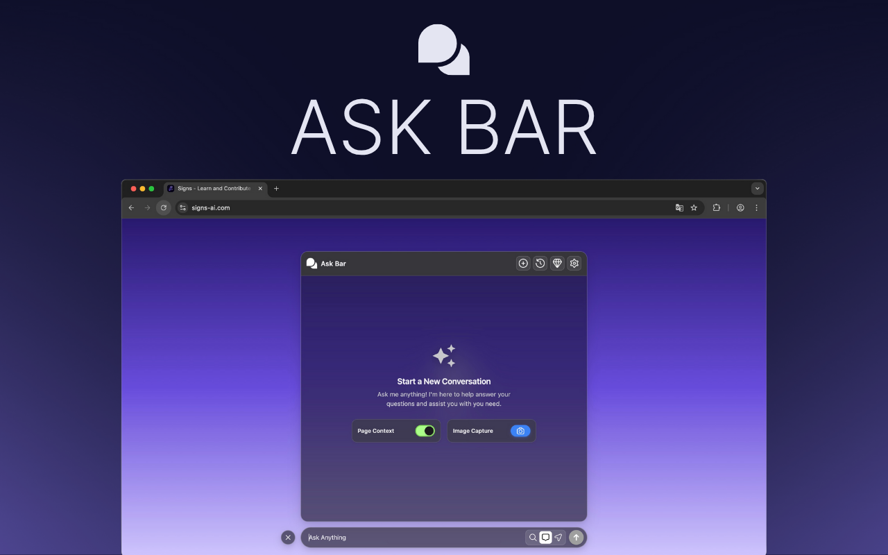 Ask Bar - AI Answers on Every Page product screenshot