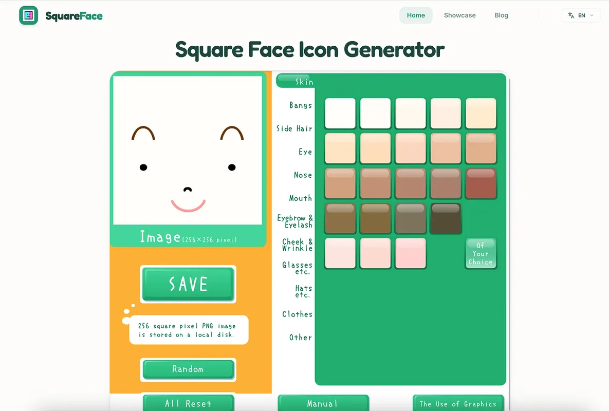 Square Face Generator product screenshot