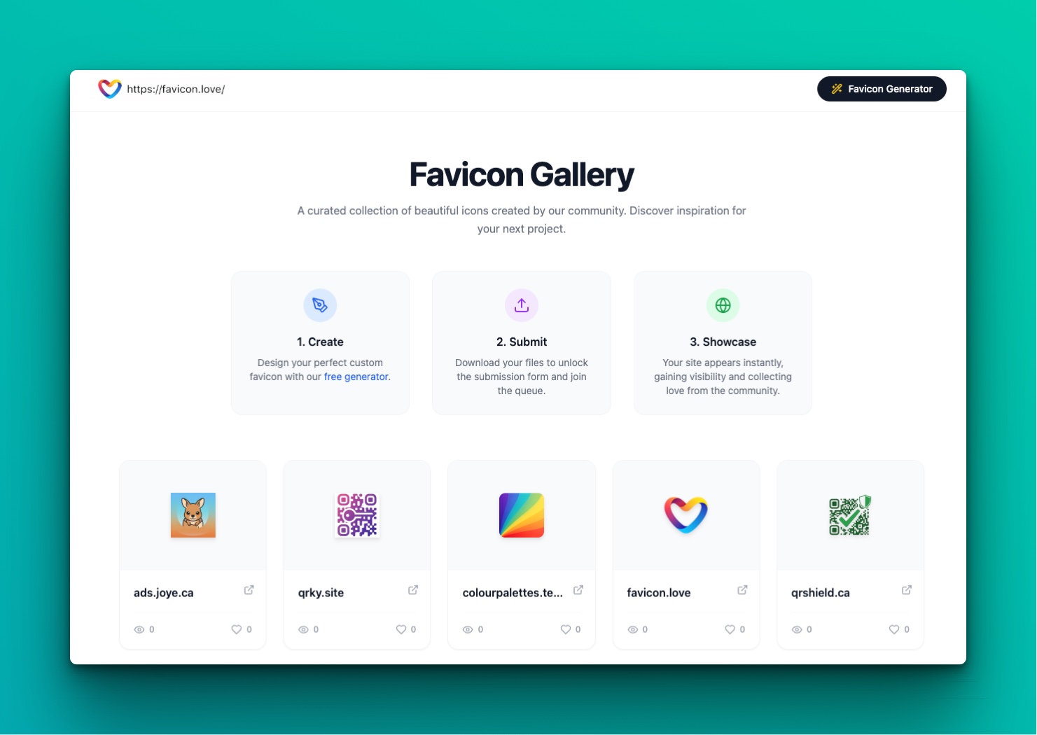 favicon.love product screenshot