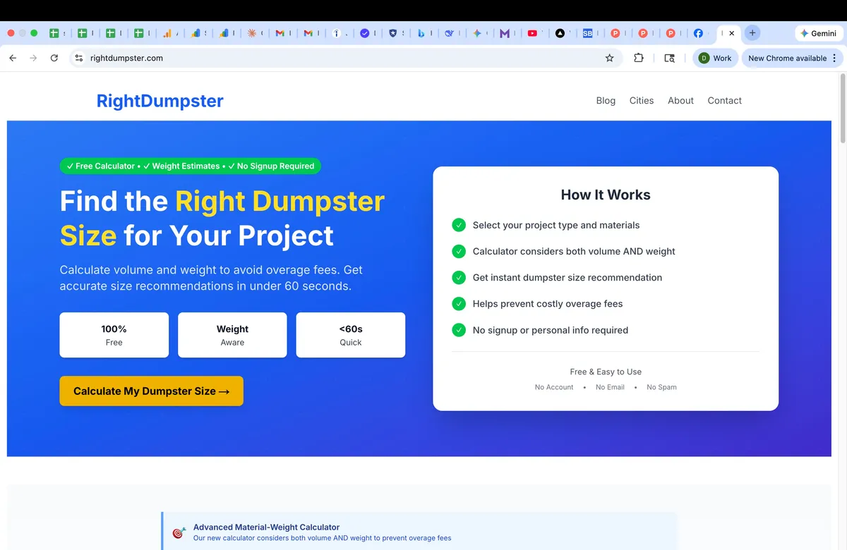 Right Dumpster product screenshot