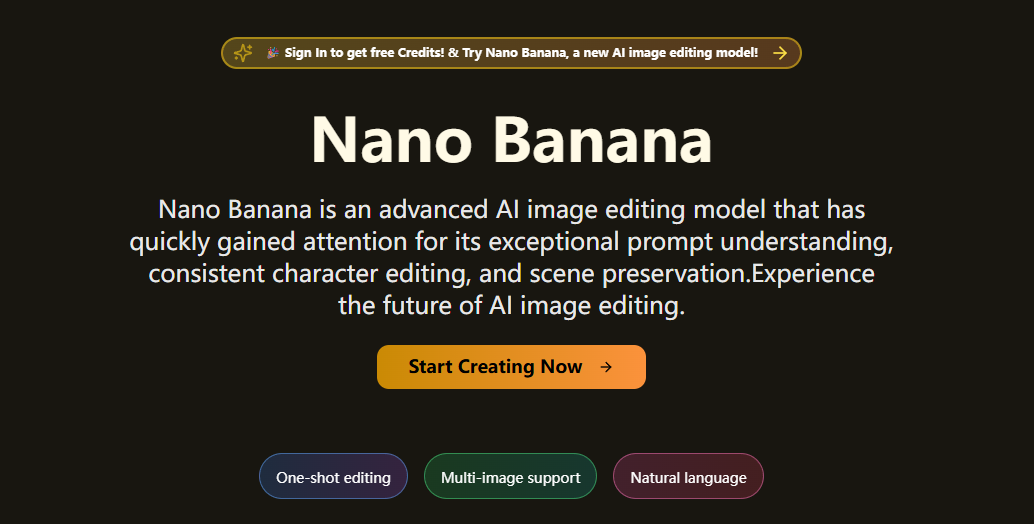 Nano Banana product screenshot