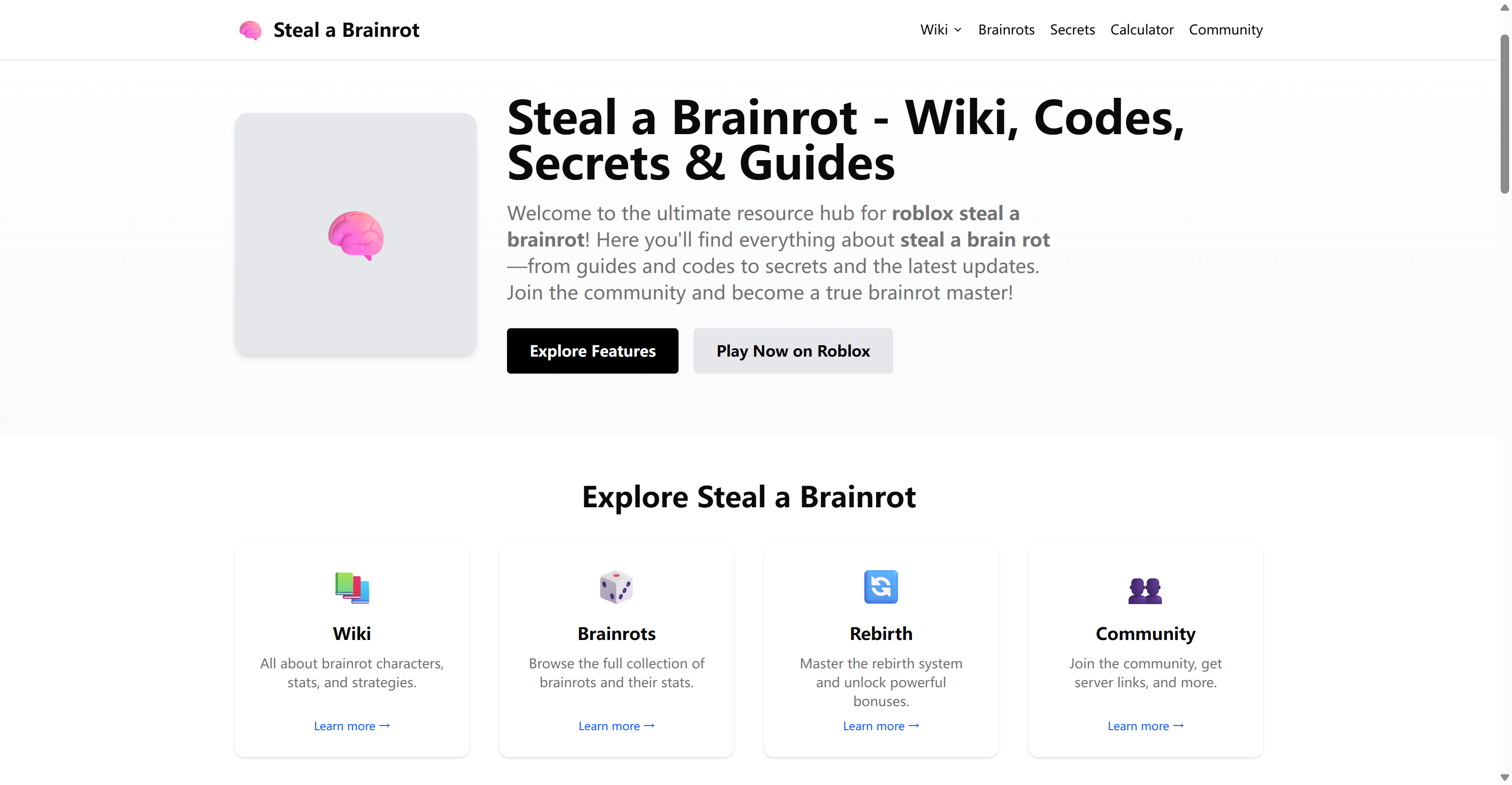 Steal a Brainrot Wiki - Product Image