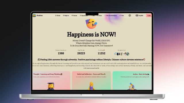Kuakua - Psychology & AI Tools for Well-Being product screenshot